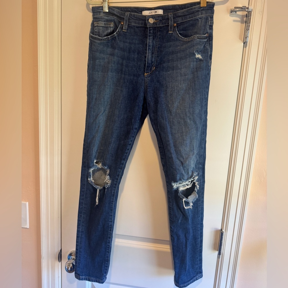 Joe’s Jeans High Rise Skinny Ankle Distressed Size 29